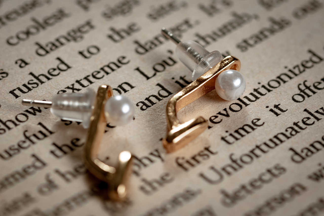 首饰摄影|珍珠小耳钉