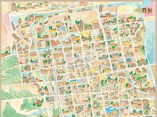 手绘苏州（个人主页-ZMzgwMzI2NTY=） - 商业插画 - 站酷设计师dz3184原创素材 - 站酷ZCOOL