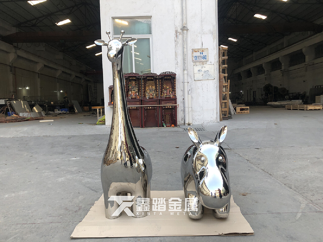 公园镜面不锈钢河马雕塑 手工锻造仿真不锈钢动物雕塑