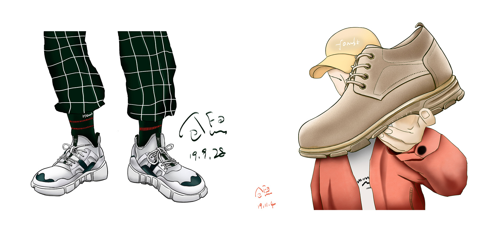 鞋子插画习作---仓鼠