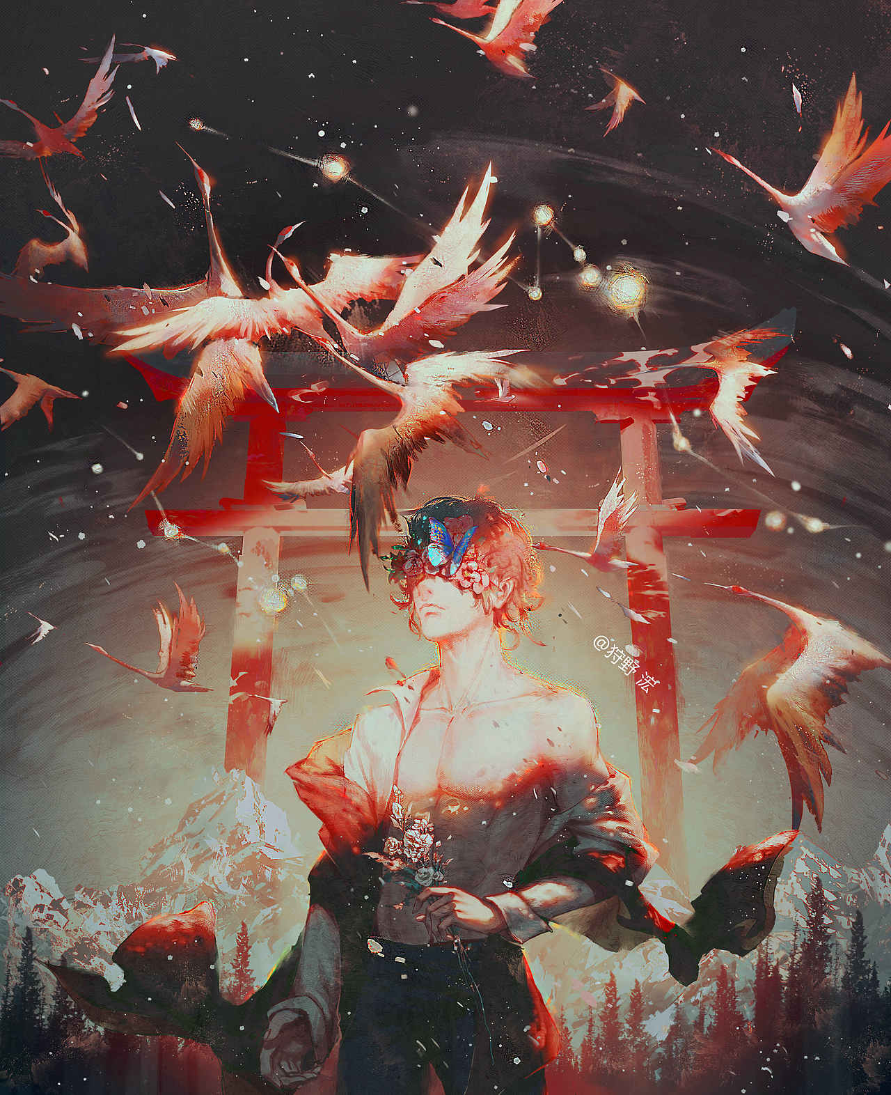 人间失格（图ZMTg1MTc3NDg0） - 商业插画 - 站酷设计师狩野浤原创素材 - 站酷ZCOOL