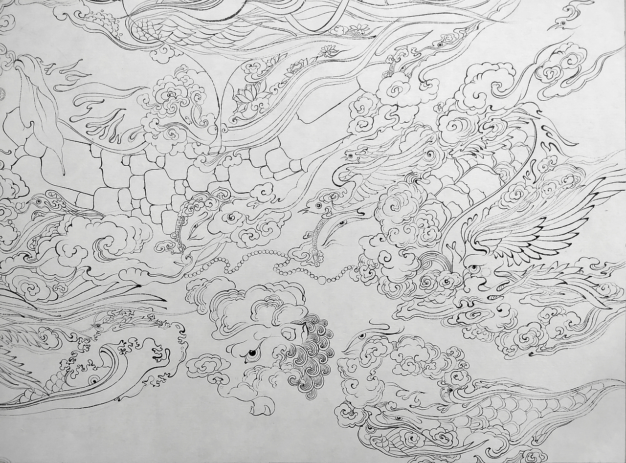 《游仙》(一)(图ZMjM3Mzk0MDg4) - 艺术插画 - 站酷设计师菡苕zyc原创素材 - 站酷ZCOOL