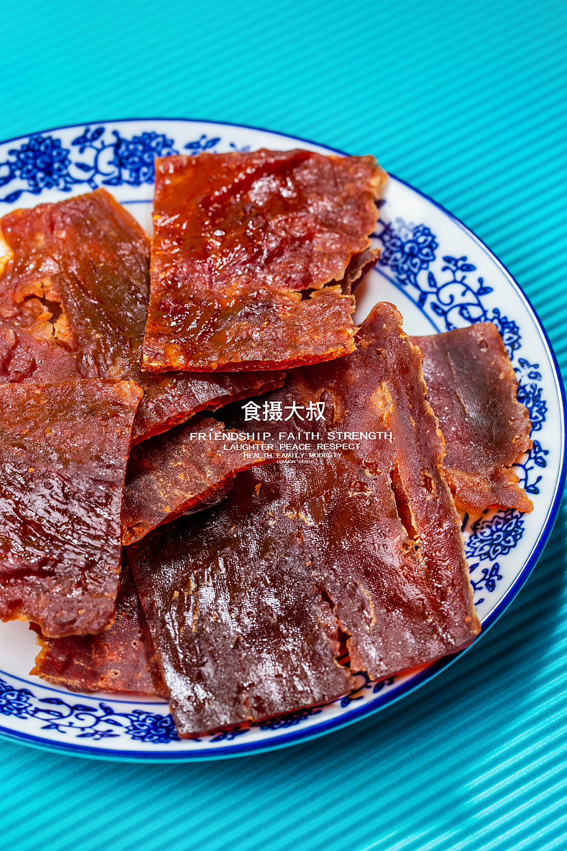美食摄影猪肉脯