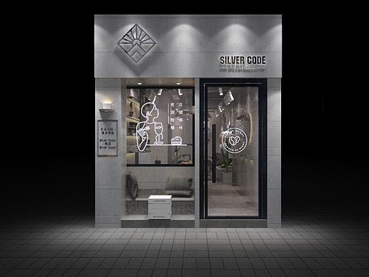 COFFEE 咖啡店 SILVER CODE 餐饮品牌 性冷淡工业风