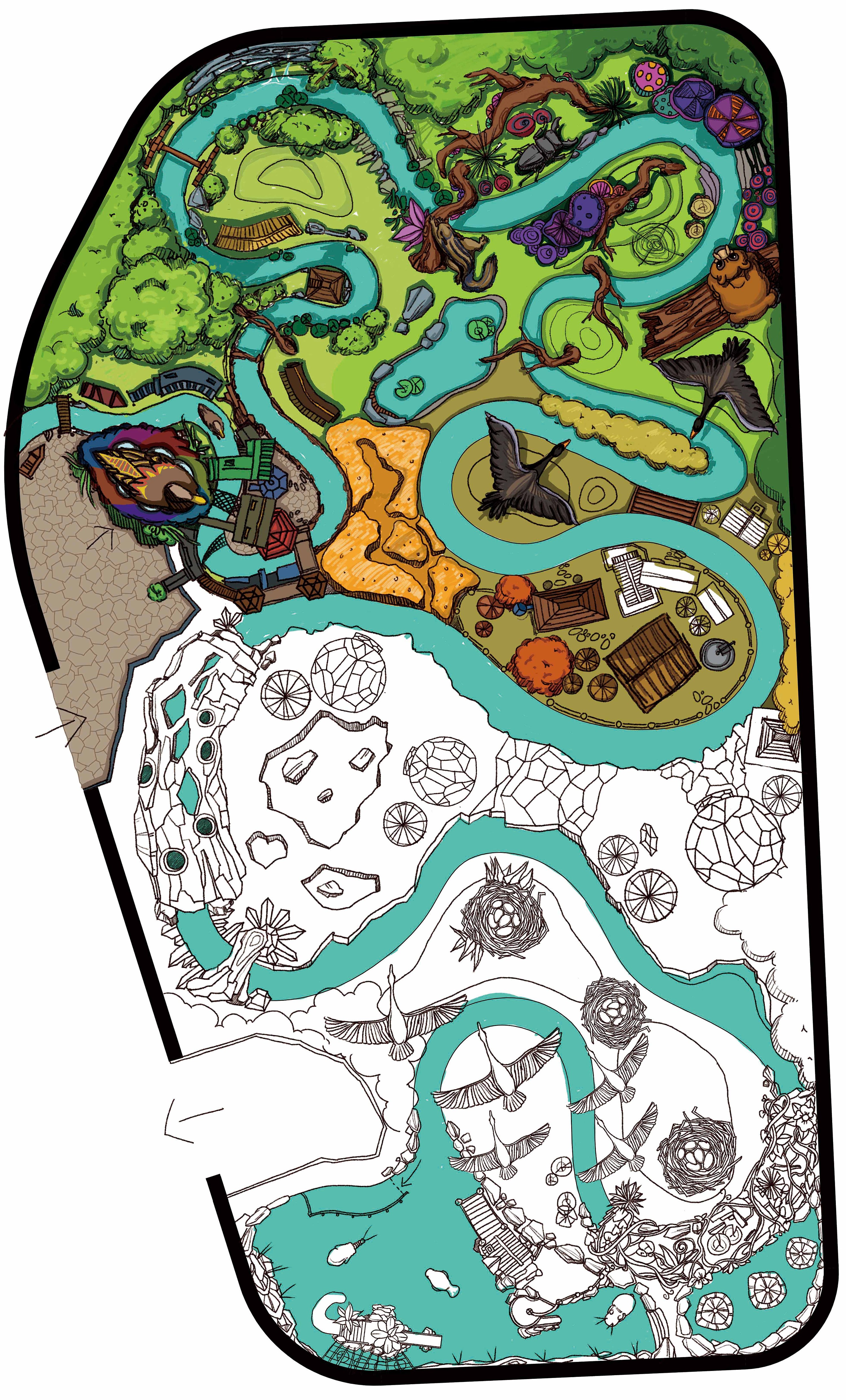 丑小鸭水上乐园平面方案设计