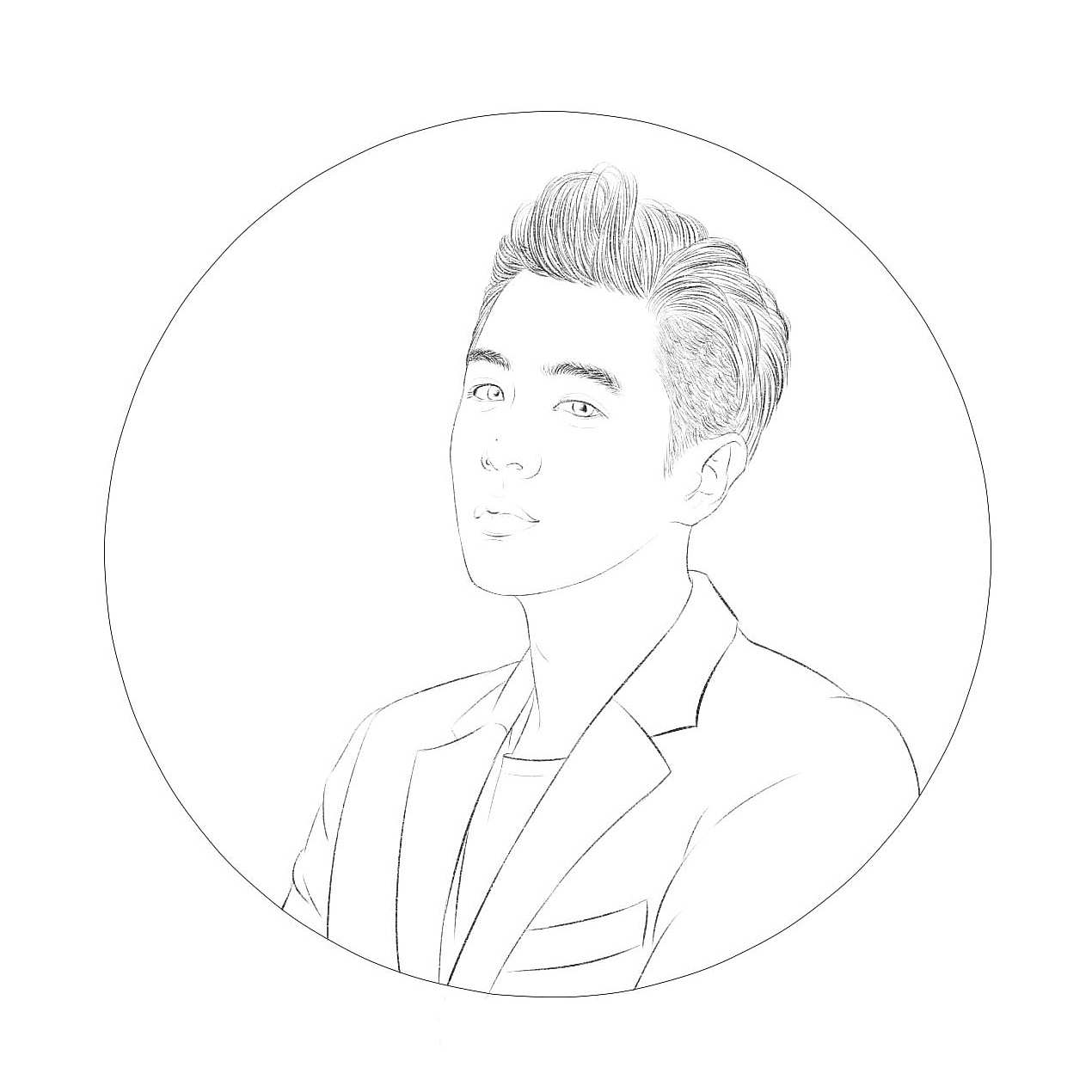 工笔人物——张若昀