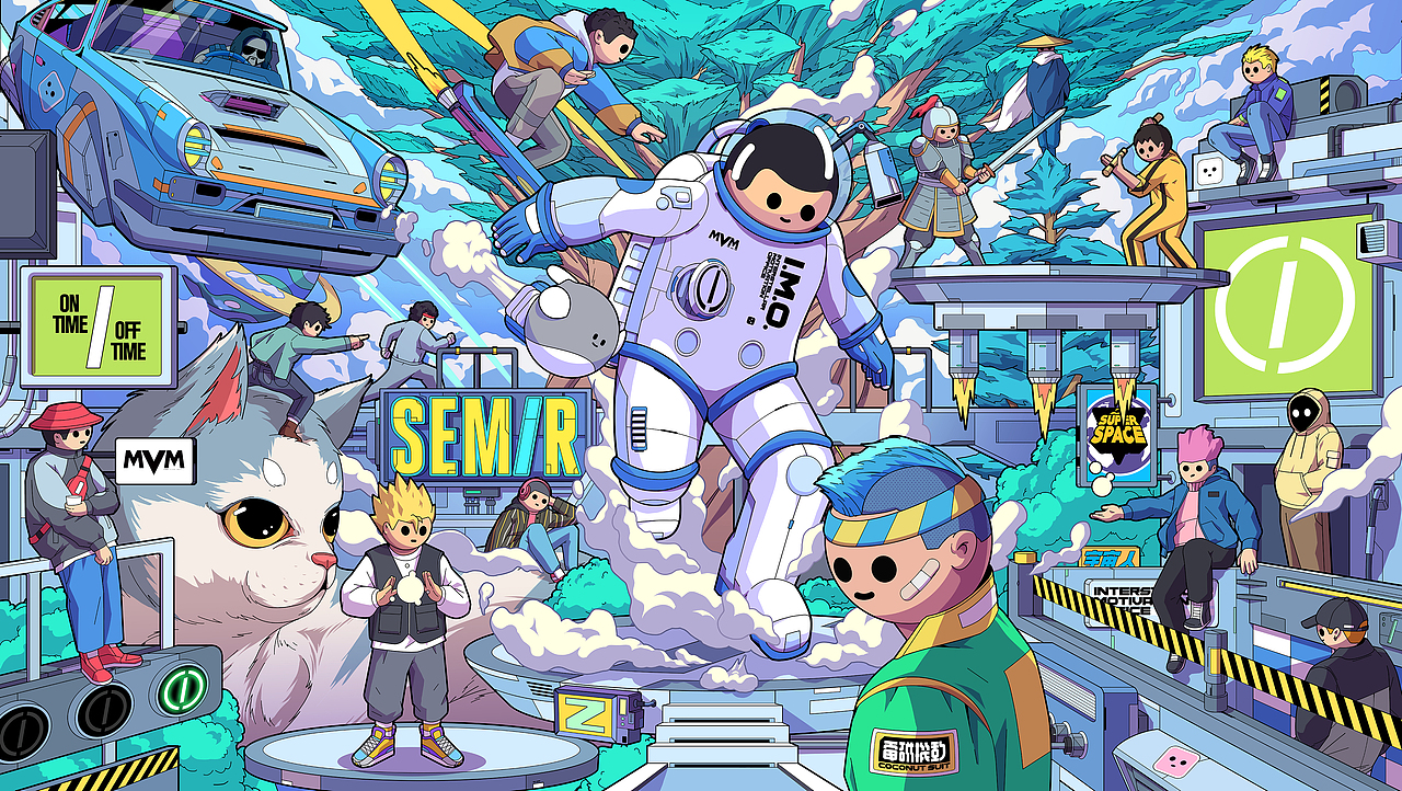 MVM X SEMIR 视觉KV（图ZMjc4ODI3Mjcy） - 商业插画 - 站酷设计师我是子鉴吗原创素材 - 站酷ZCOOL