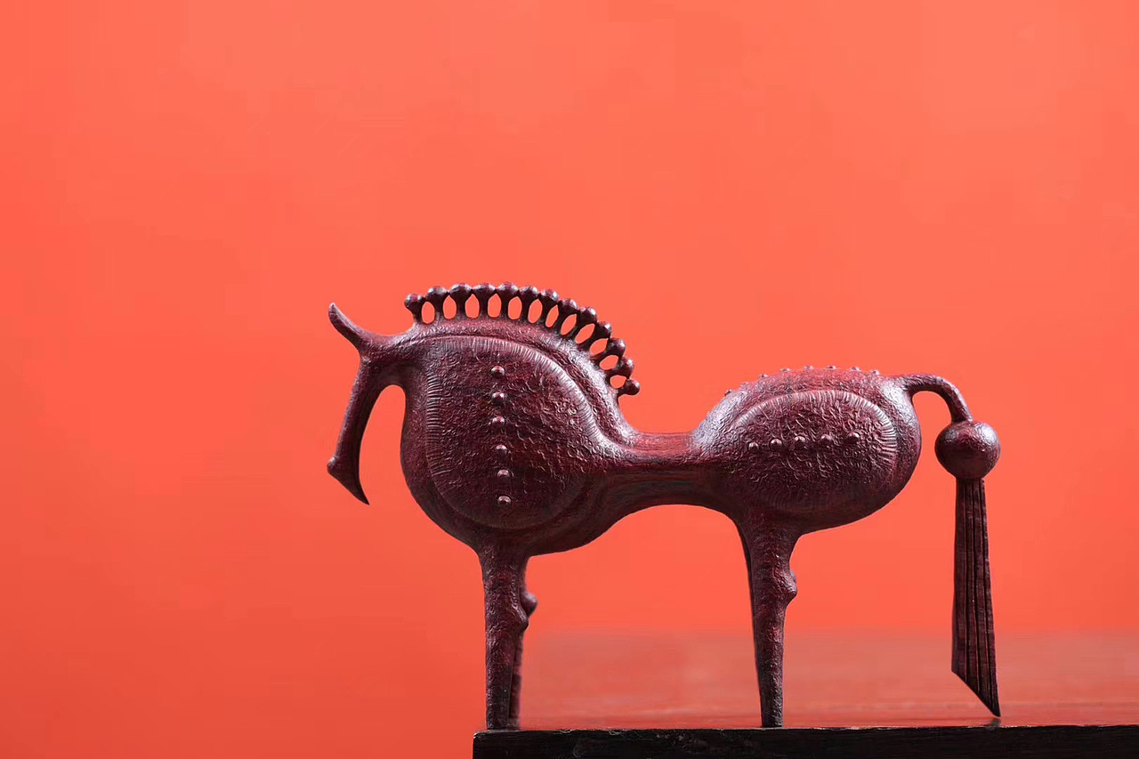 小叶紫檀《唐马》