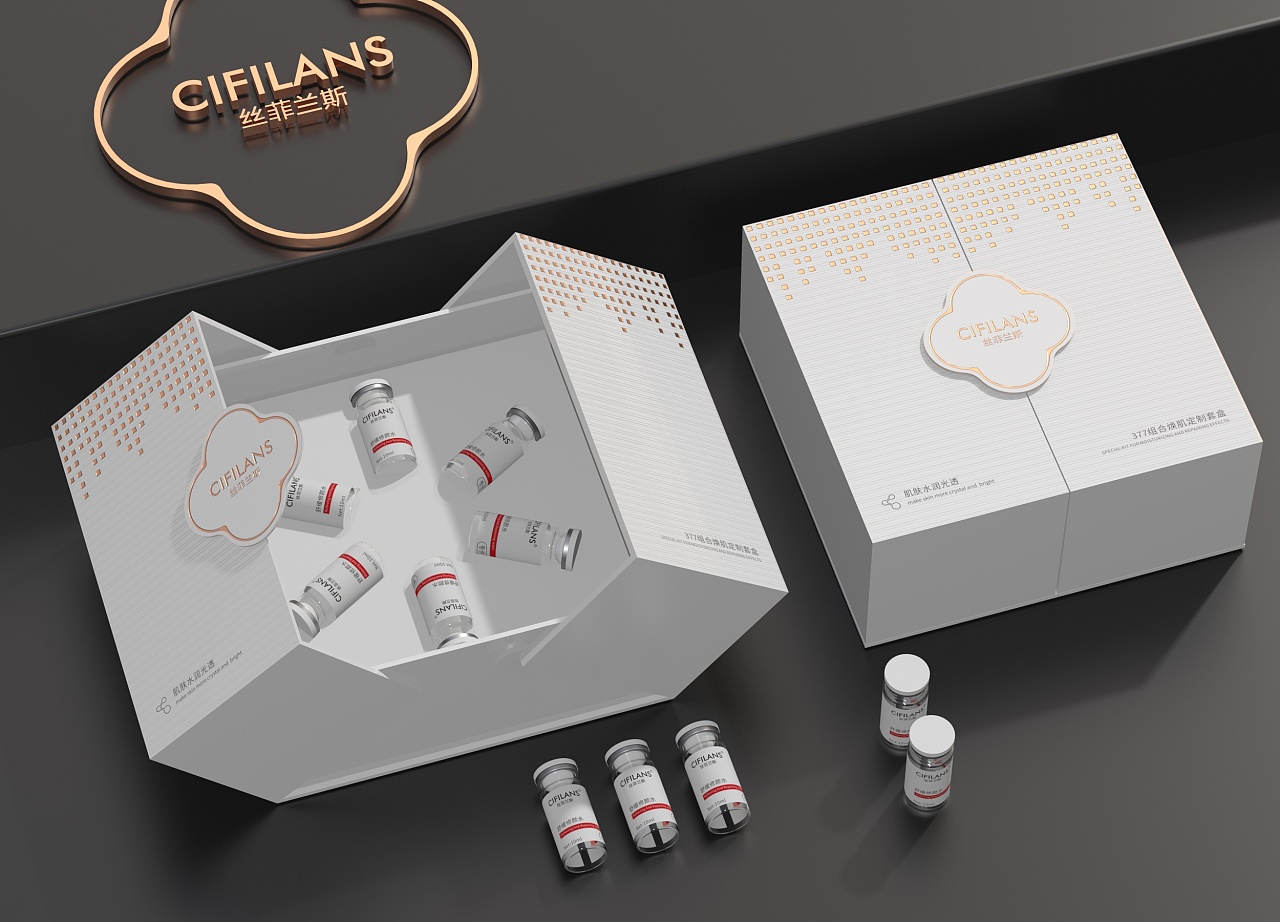 护肤品高端套盒设计|平面|包装|野区喝酒boy - 原创作品 - 站酷