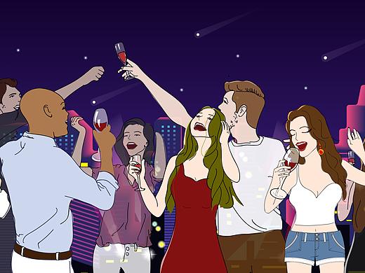 酒吧插图~嗨起来