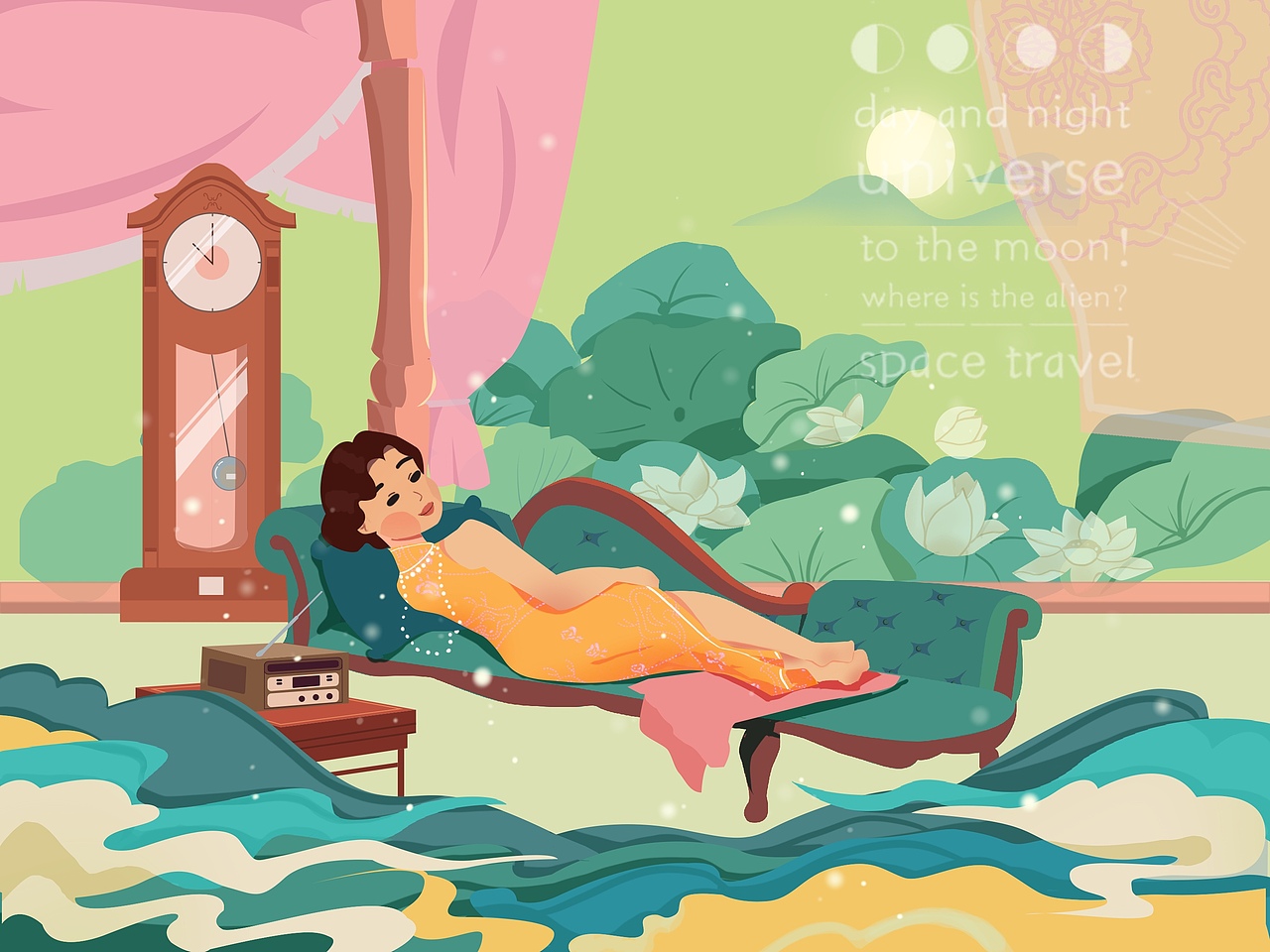中秋包装插画（图ZMjY4MzEyNzcy） - 商业插画 - 站酷设计师妹妹瞎画原创素材 - 站酷ZCOOL