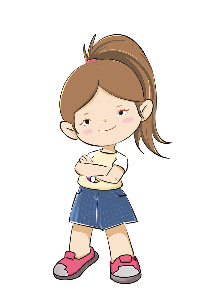 足球宝贝Q版插画