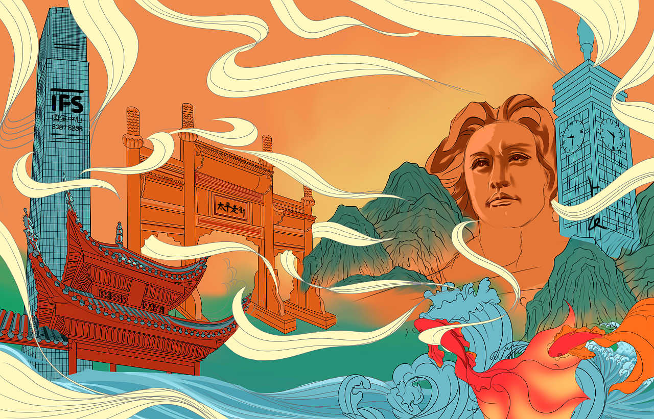 长沙|插画|创作习作|z27610796 - 原创作品 - 站酷 (zcool)