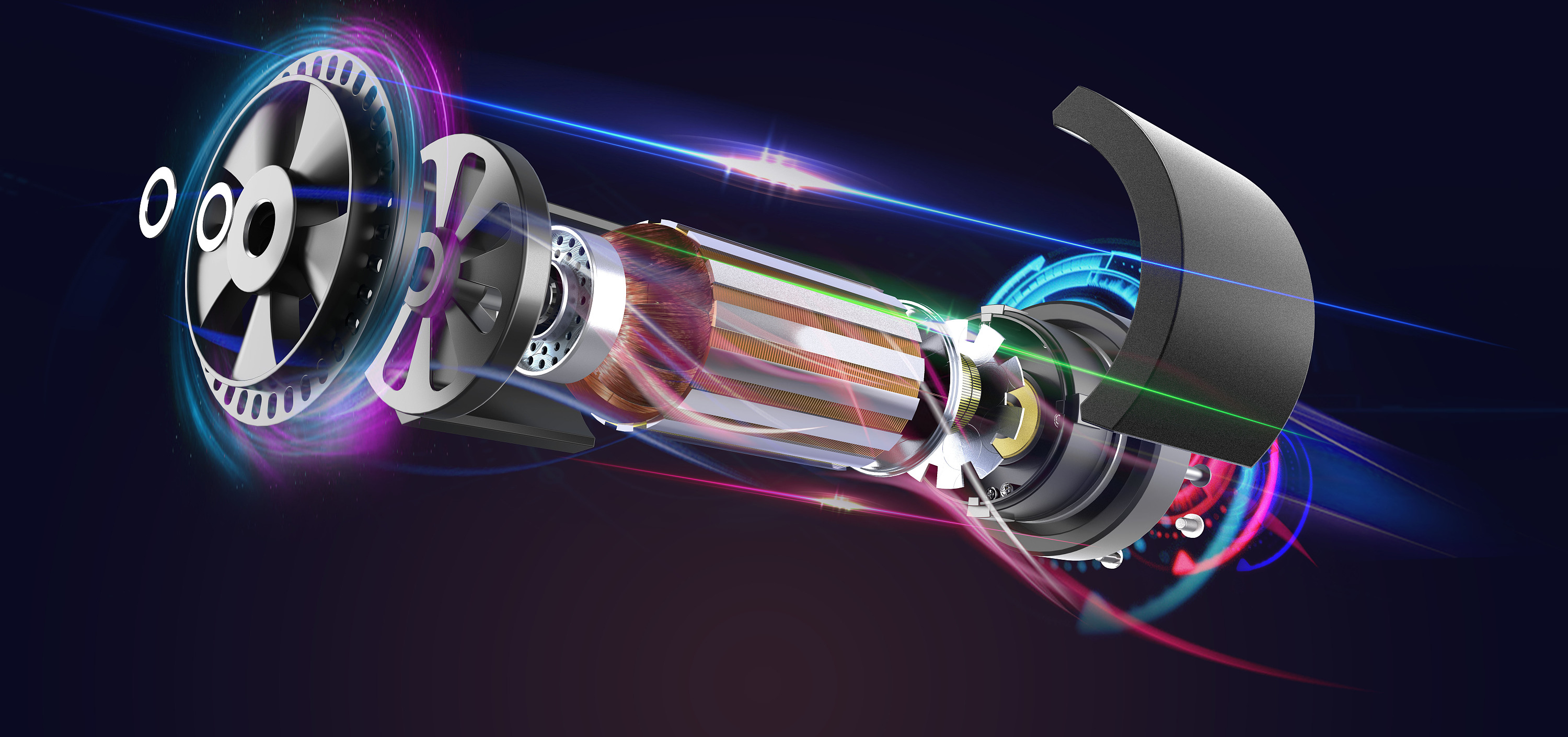 电机 科技感|工业/产品|工业用品/机械|阳光书斋 - 原创作品 - 站酷