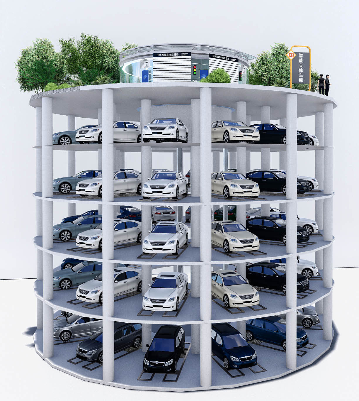 圆形塔库动画演示