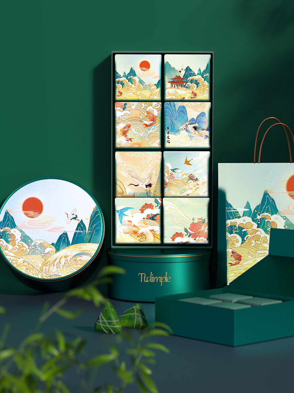 黄河文化系列包装插画|插画|商业插画|腾腾dimple - 原创作品 - 站酷