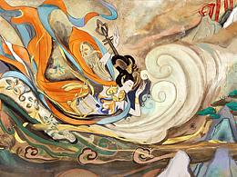 数码绘画：再现岩彩