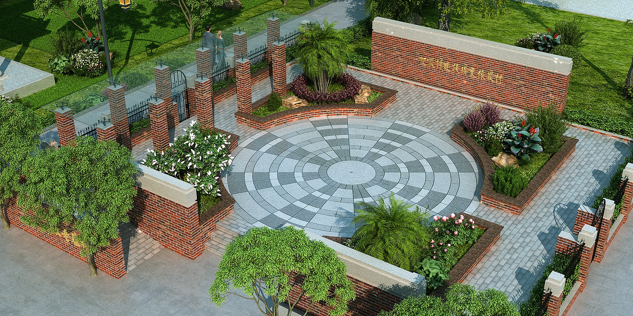 张老庄村中心广场（图ZMTY5NDI2OTUy） - 场景 - 站酷设计师shufangfang原创素材 - 站酷ZCOOL