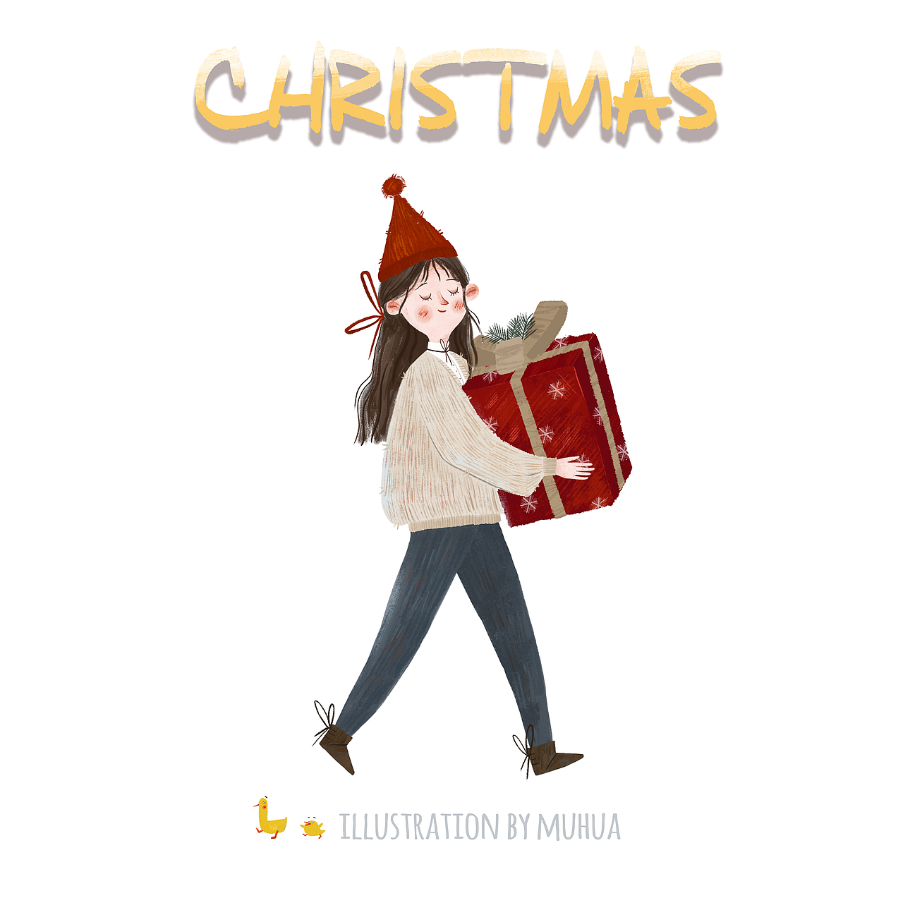 圣诞节（图ZMTg0OTQwMDI4） - 商业插画 - 站酷设计师木画Muhua原创素材 - 站酷ZCOOL