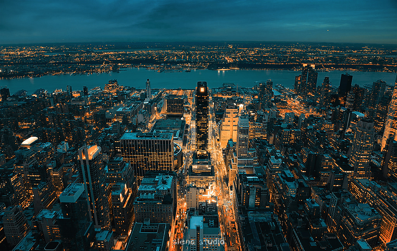 一张城市夜景-黑金/青橙各种色调|摄影|风光摄影|slena - 原创作品