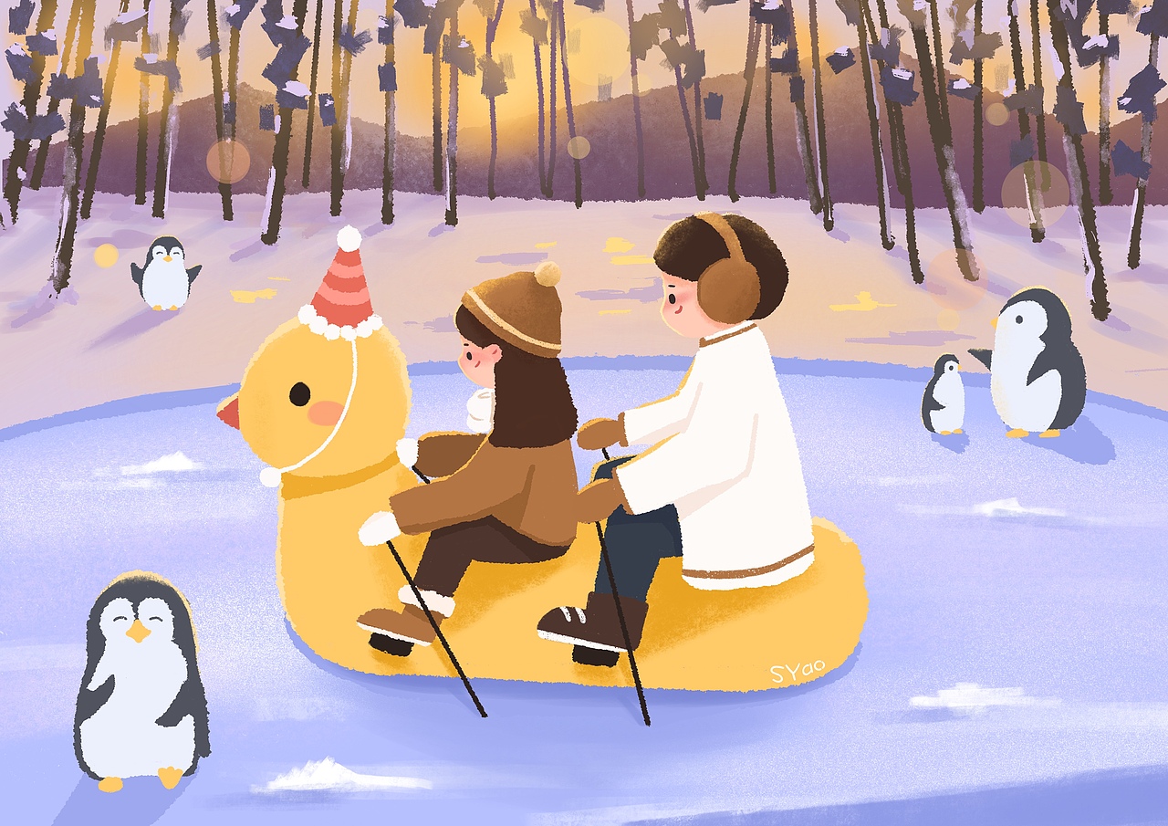 情侣插画（图ZMjgxNDA0NDQw） - 商业插画 - 站酷设计师SYao_原创素材 - 站酷ZCOOL