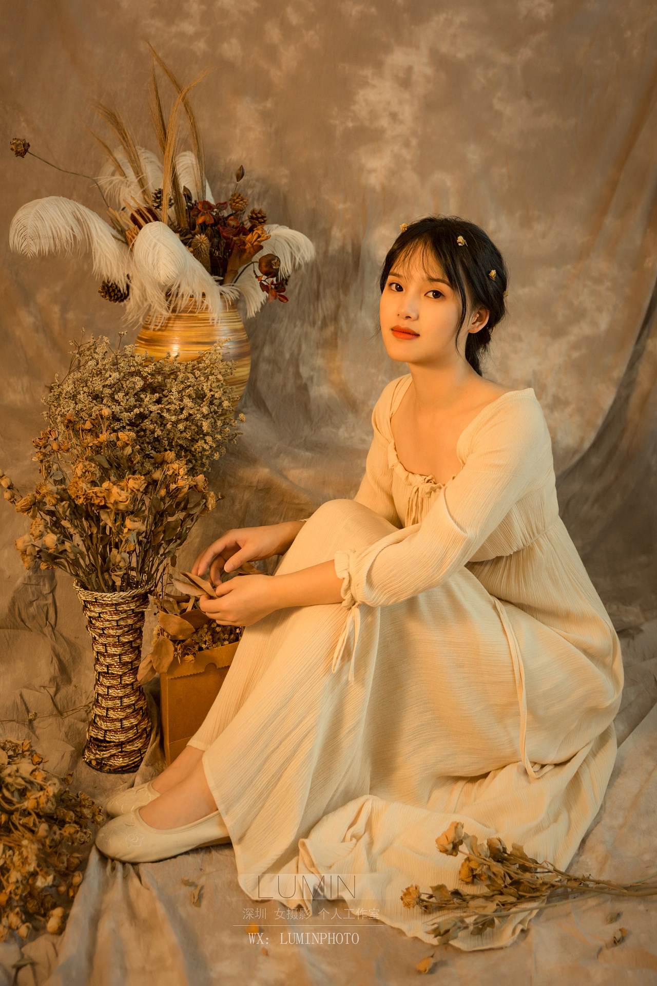 油画写真 复古 少女 #复古写真##深圳写真