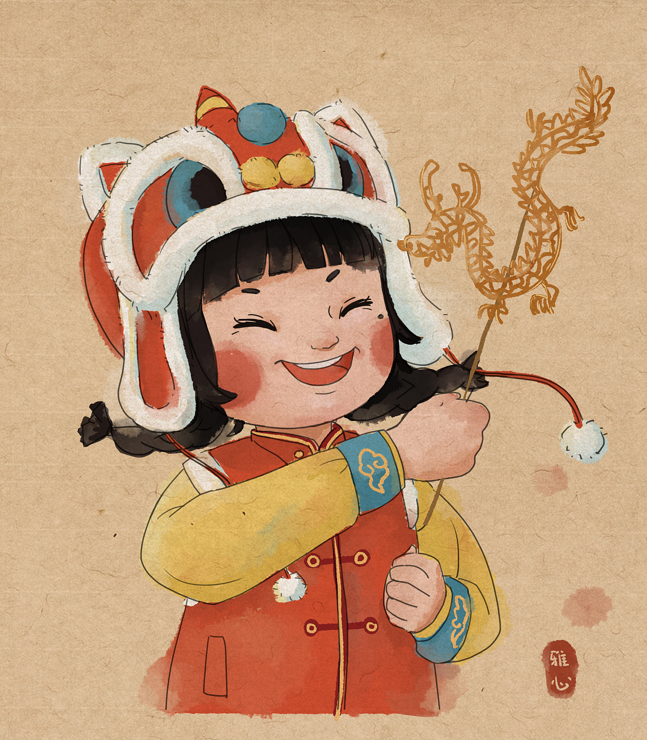 中国风插画练习