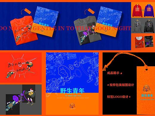 野生青年国潮插画---时尚品牌vi设计（个人主页-ZNTY5ODc2NjA=） - 创作习作 - 站酷设计师茶蛋NINI原创素材 - 站酷ZCOOL