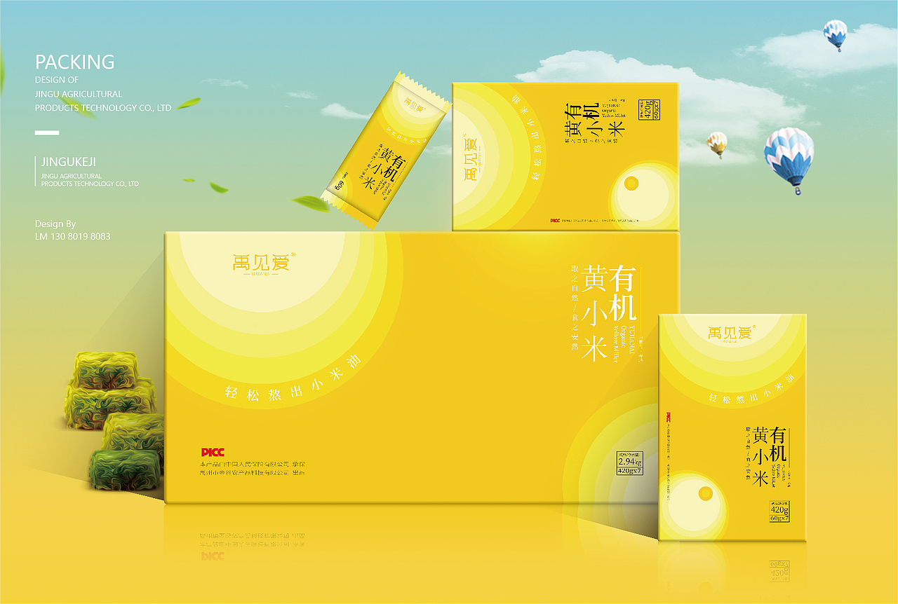 一套粮食的包装设计