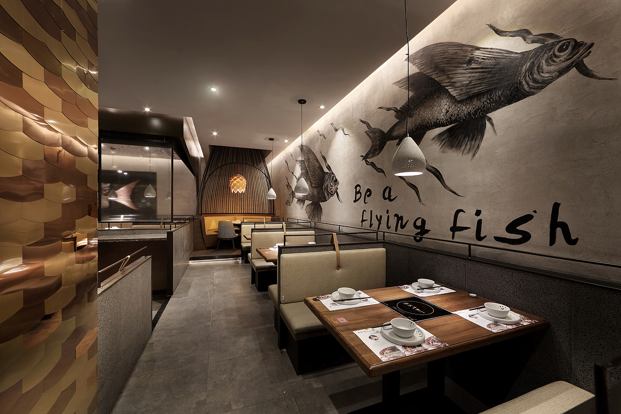 鱼锅主题餐厅设计鱼乐飞艺鼎设计新作