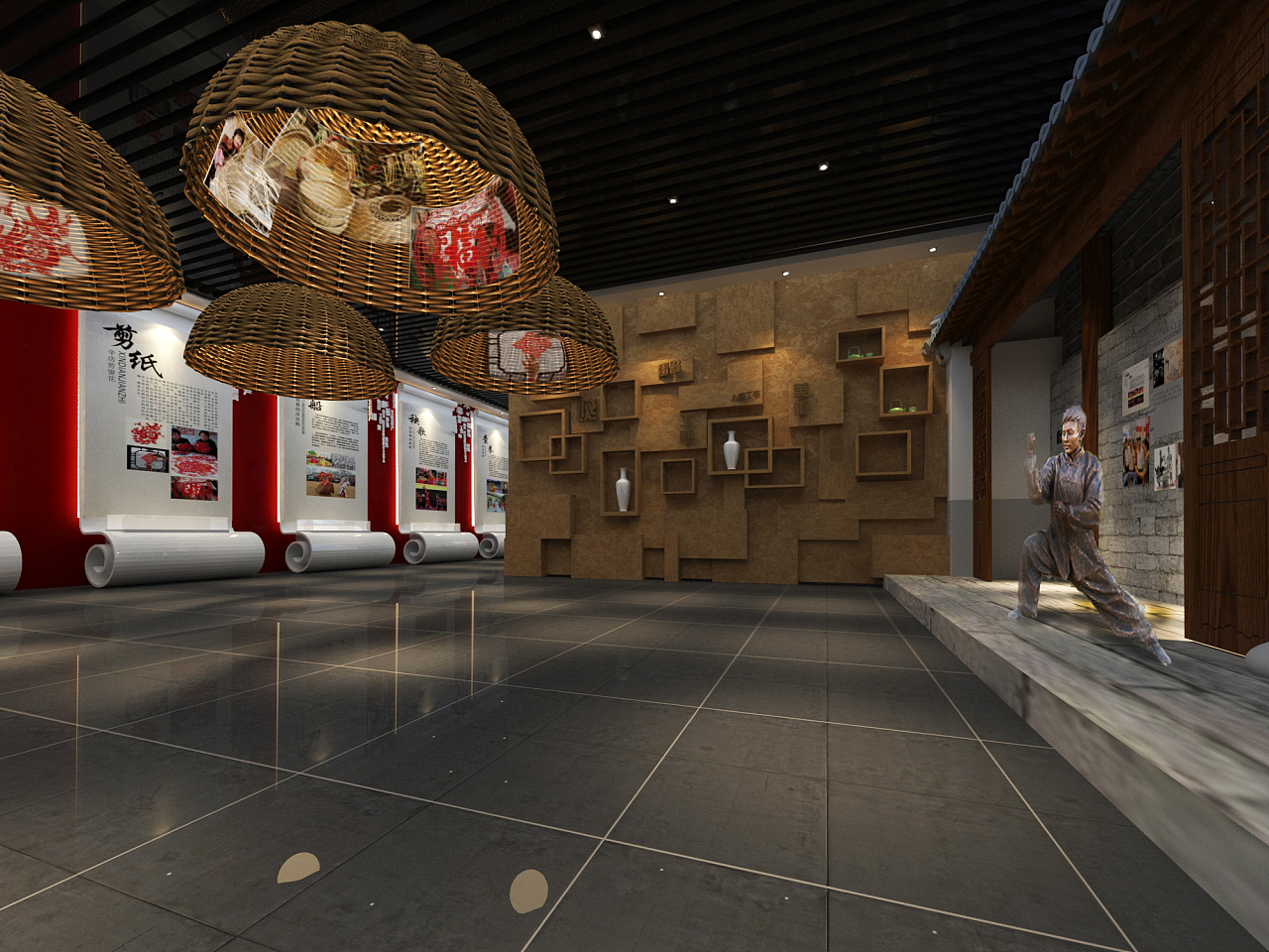 文化展厅 效果图设计 3D设计|三维|建筑/空间|设计狮Ming - 原创作品 - 站酷 (ZCOOL)