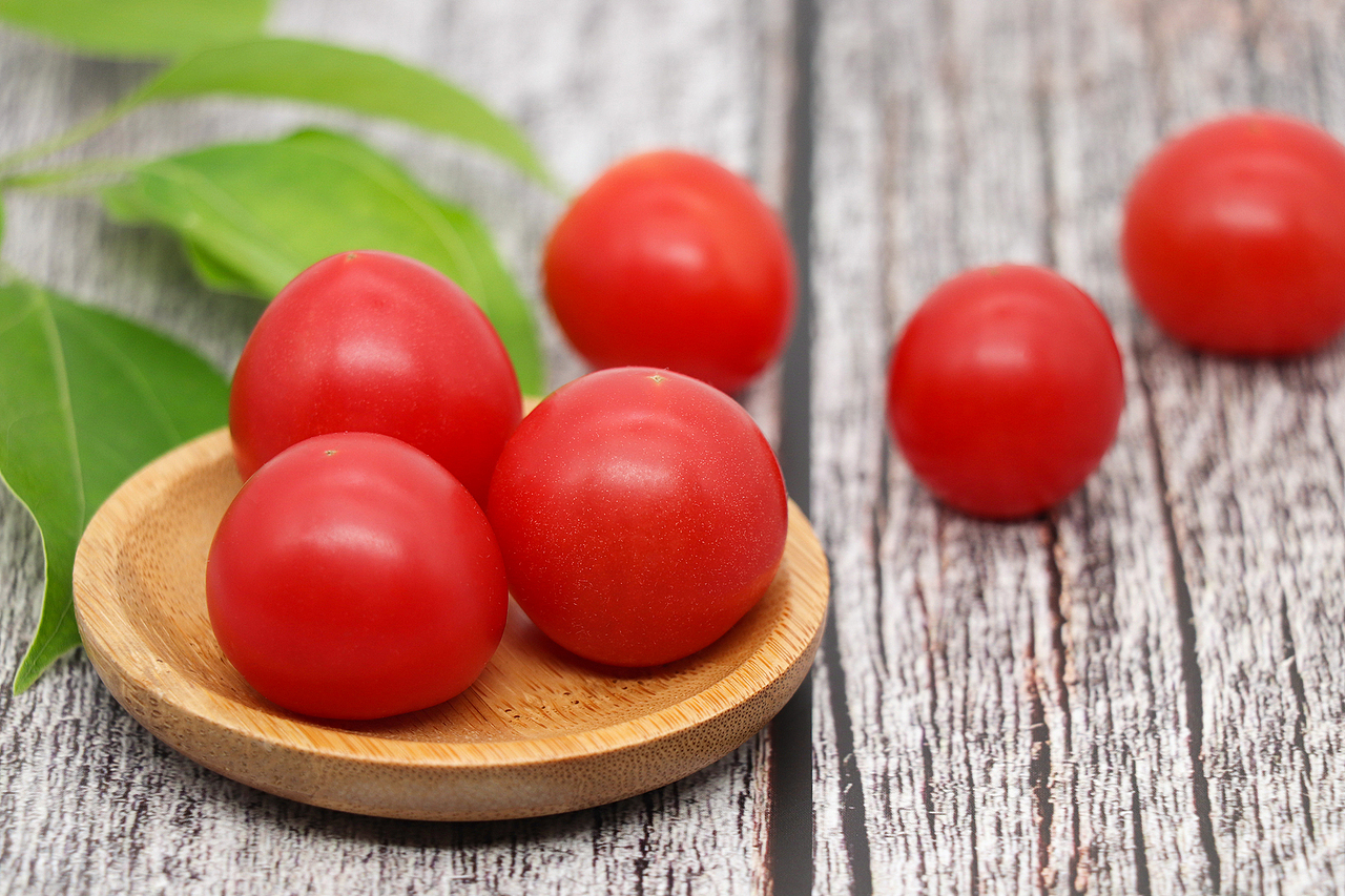 一组圣女果小番茄食物摄影图片