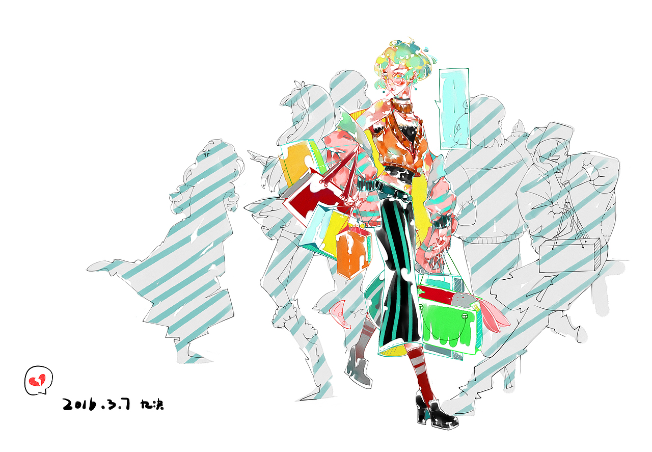 画点喜欢的（图ZOTAzNjk5NzY=） - 创作习作 - 站酷设计师画漫画的九决原创素材 - 站酷ZCOOL
