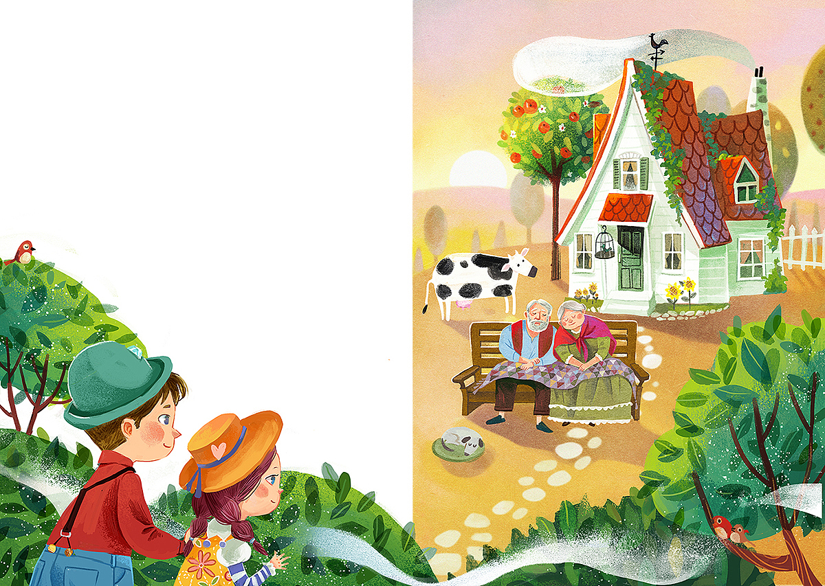 《青鸟》部分插图|插画|儿童插画|ameilili_原创作品-站酷zcool