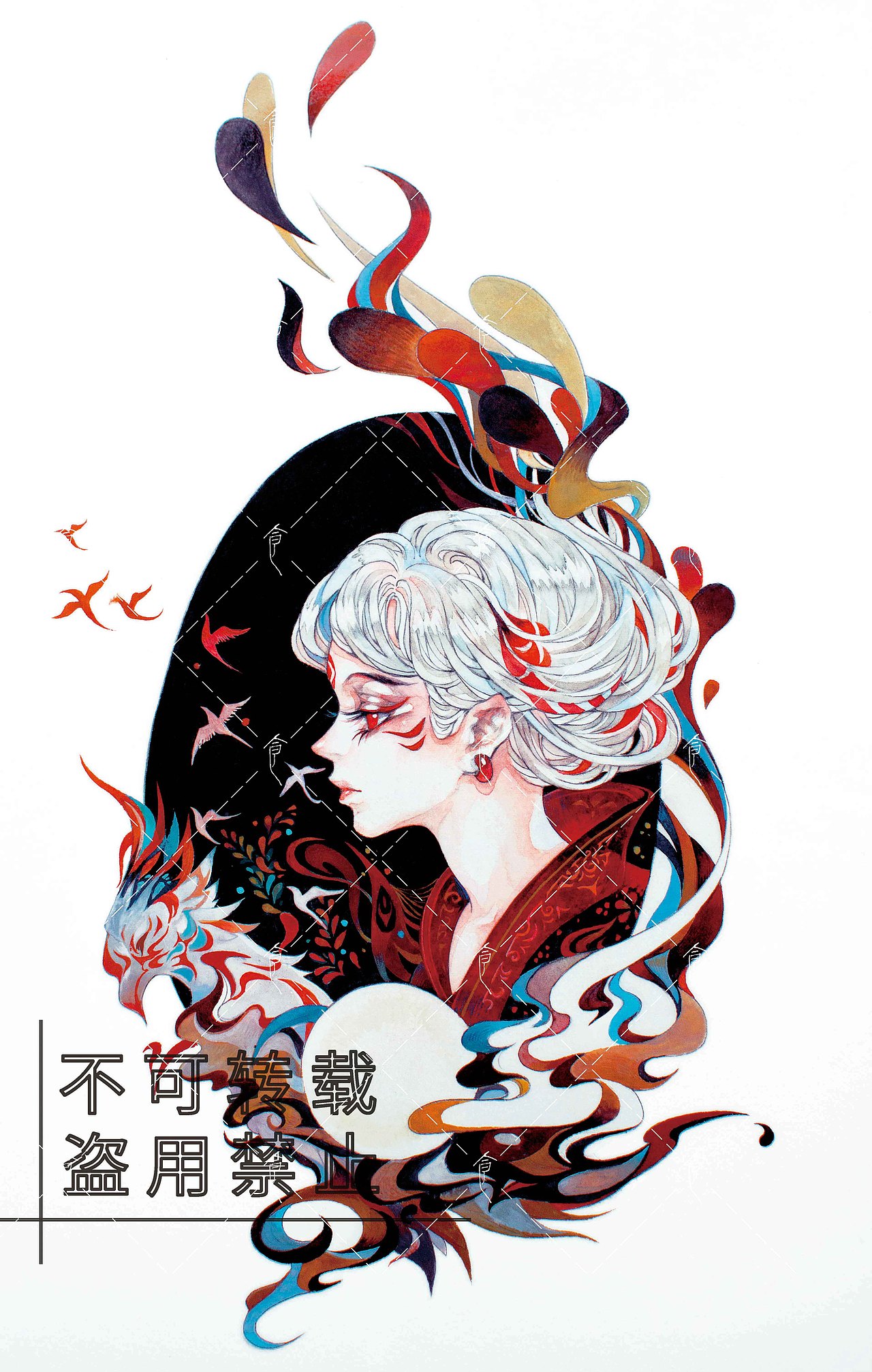 赤羽（图ZMjIwODEyOTI4） - 艺术插画 - 站酷设计师食蝉原创素材 - 站酷ZCOOL