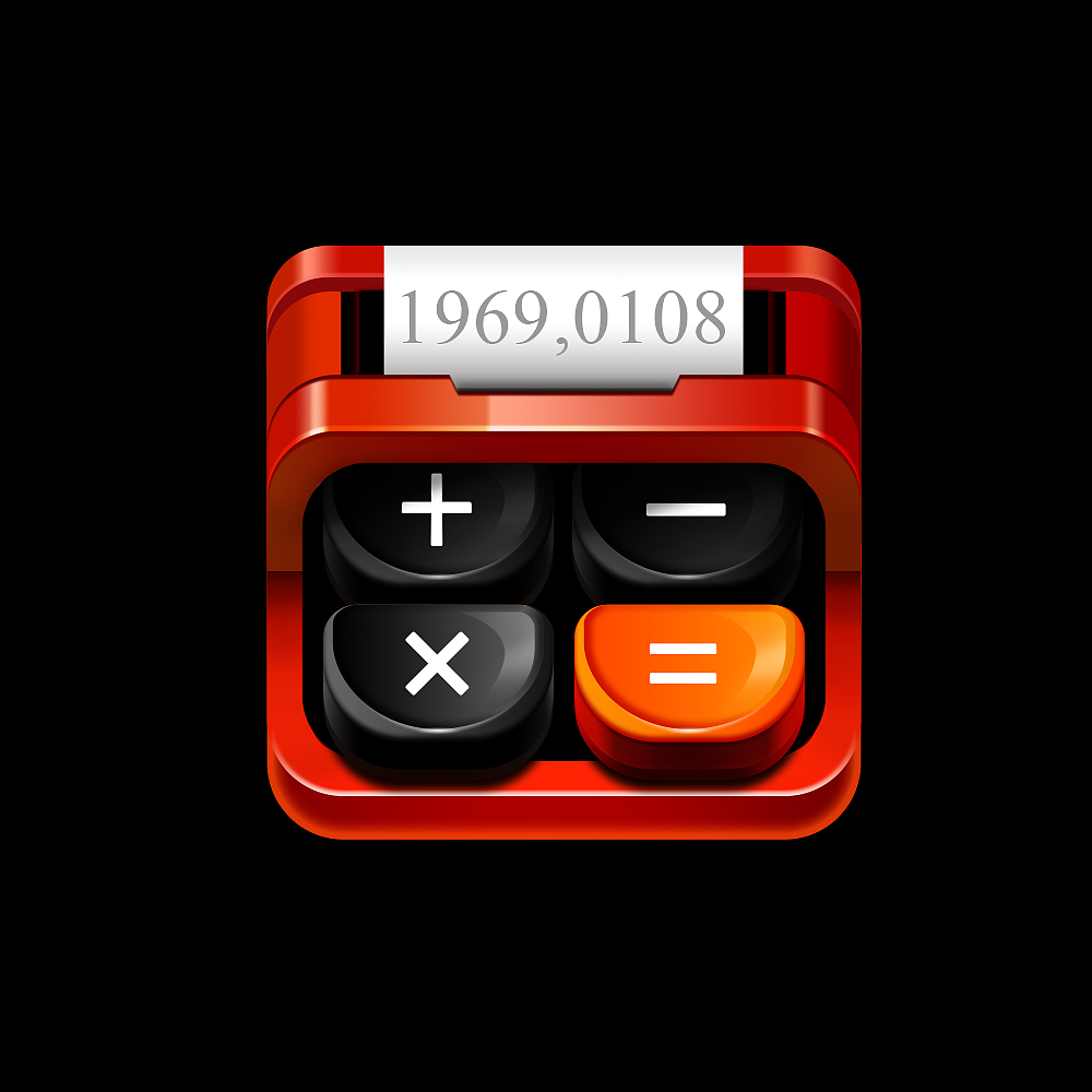 超写实计算器临摹练习（图ZODg3NTYxMDA=） - 图标 - 站酷设计师Doris_lao原创素材 - 站酷ZCOOL
