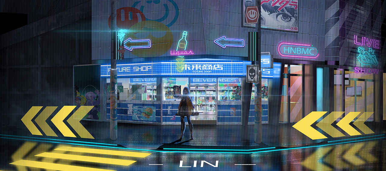 未来商店（图ZMzE3NjA0ODA0） - 概念设定 - 站酷设计师芝士猪扒堡原创素材 - 站酷ZCOOL