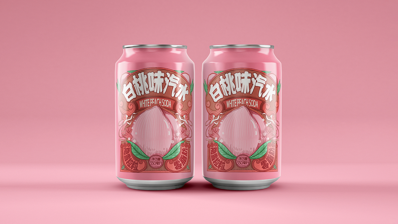 白桃汽水（图ZMjg3ODczNjE2） - 包装 - 站酷设计师wodong0518原创素材 - 站酷ZCOOL