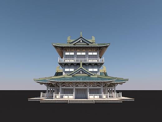 古建筑非常规渲染