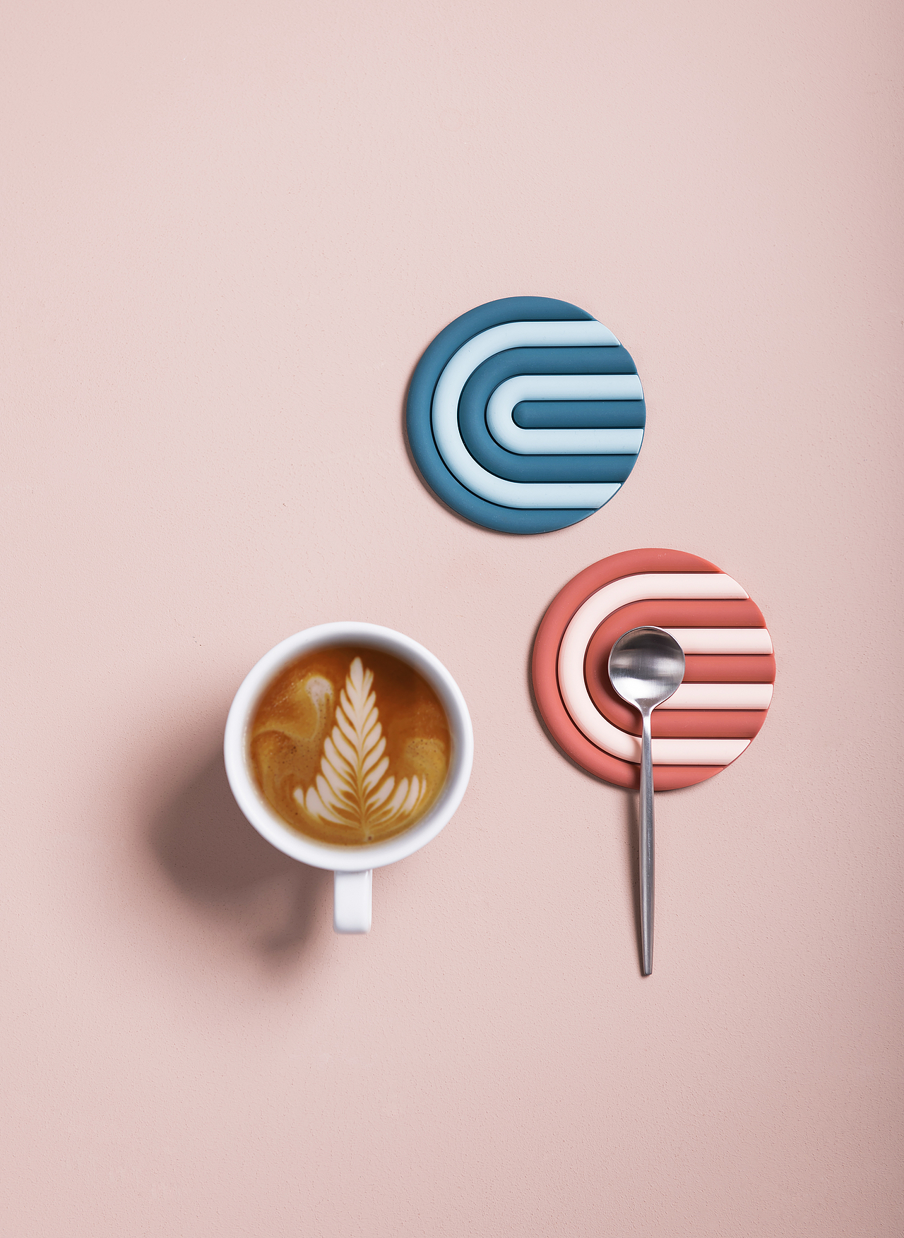 极简设计彩色杯垫锅垫猪老三x物鸣