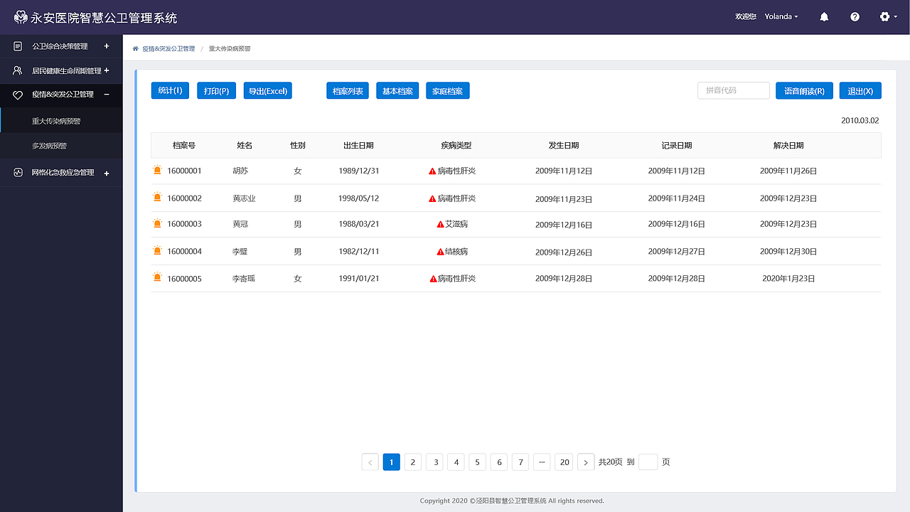医院智慧公卫管理系-WEB（图ZMjQzNDIzNDYw） - 其他网页 - 站酷设计师脏汐汐原创素材 - 站酷ZCOOL