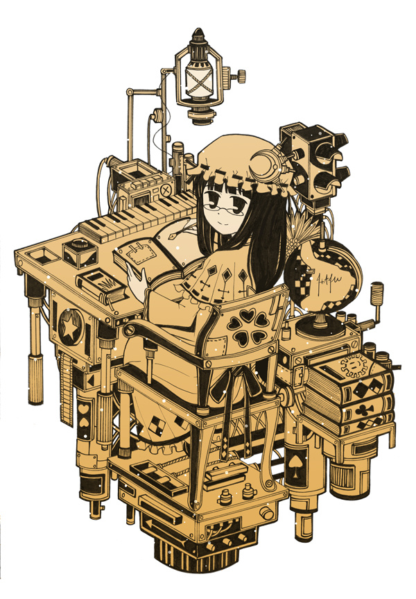 蒸汽朋克插画集1蒸汽街系列