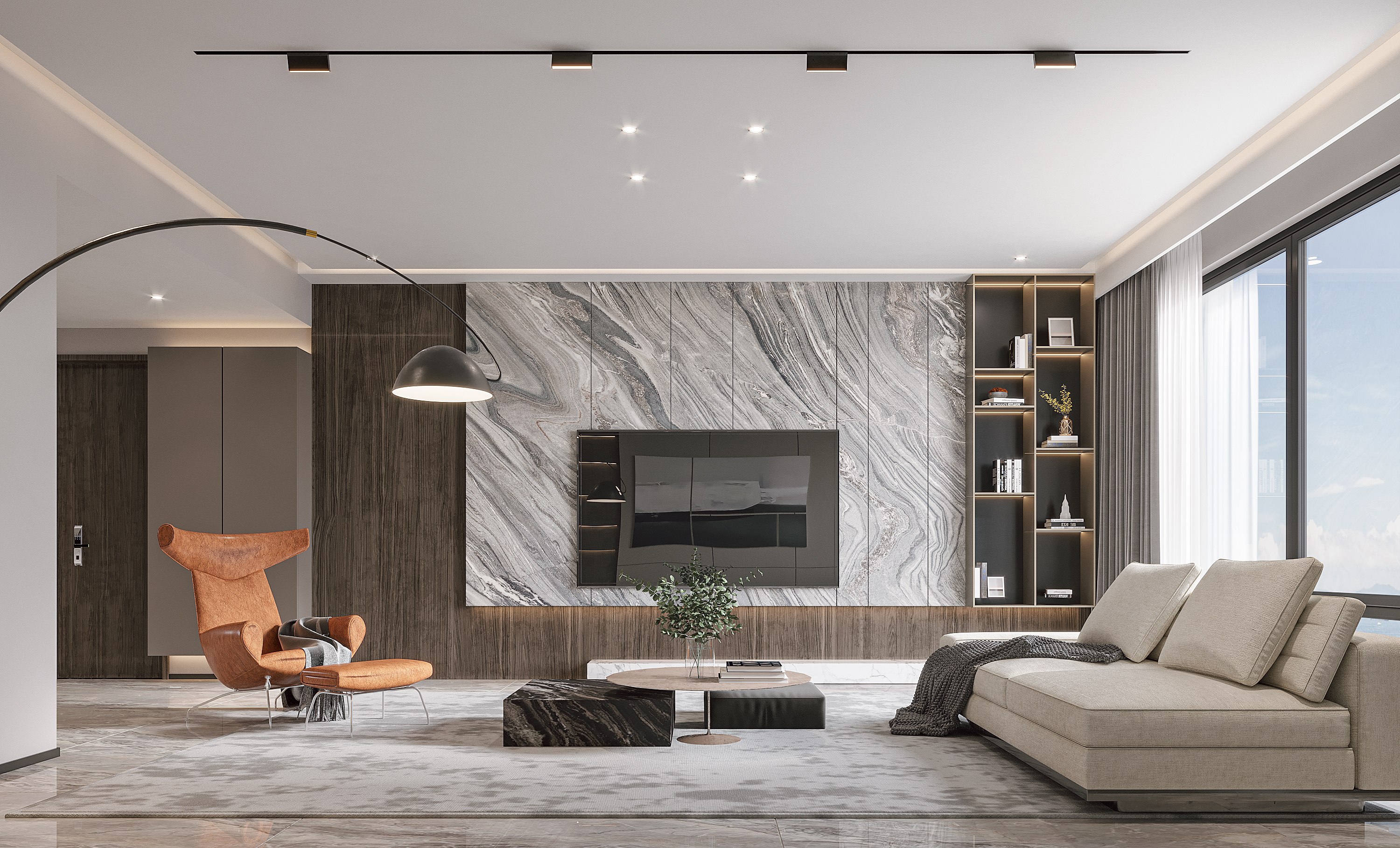 现代轻奢平层表现|空间|家装设计|设计蓝冰 - 原创作品 - 站酷 (zcool