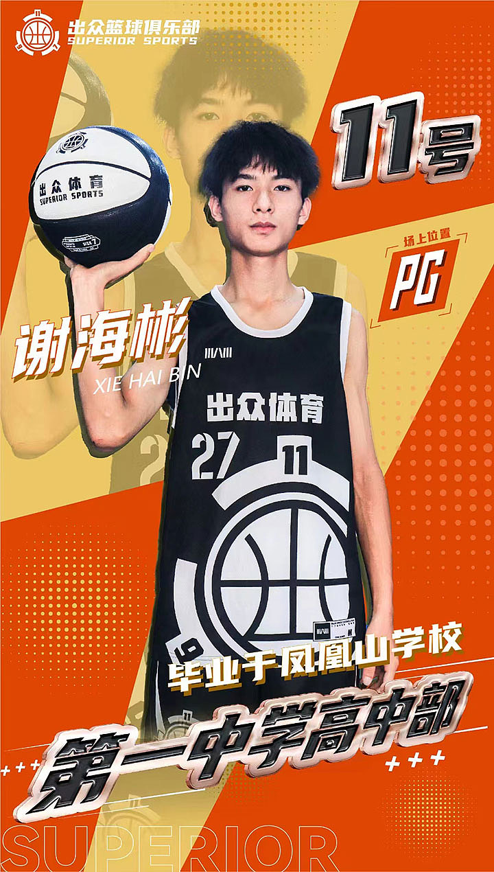 高中球员篮球海报——拒绝打球读不好书