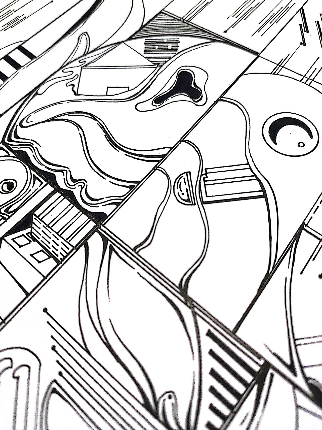 手绘线稿/考研视觉传达设计/构成设计（图ZMjg1OTE1OTg0） - 其他平面 - 站酷设计师汪元磊原创素材 - 站酷ZCOOL