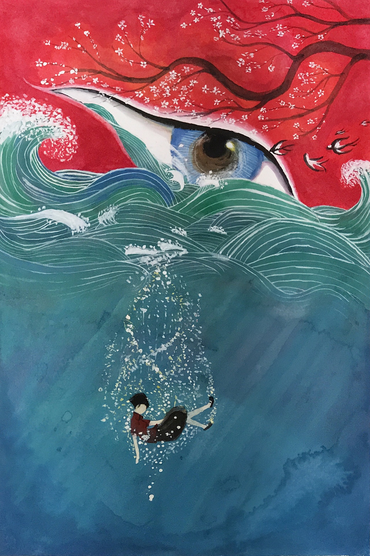 大鱼海棠海报临摹