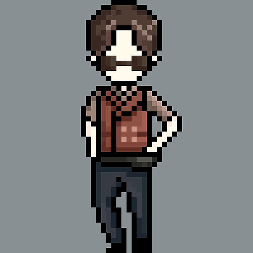 像素画朱一龙角色人物