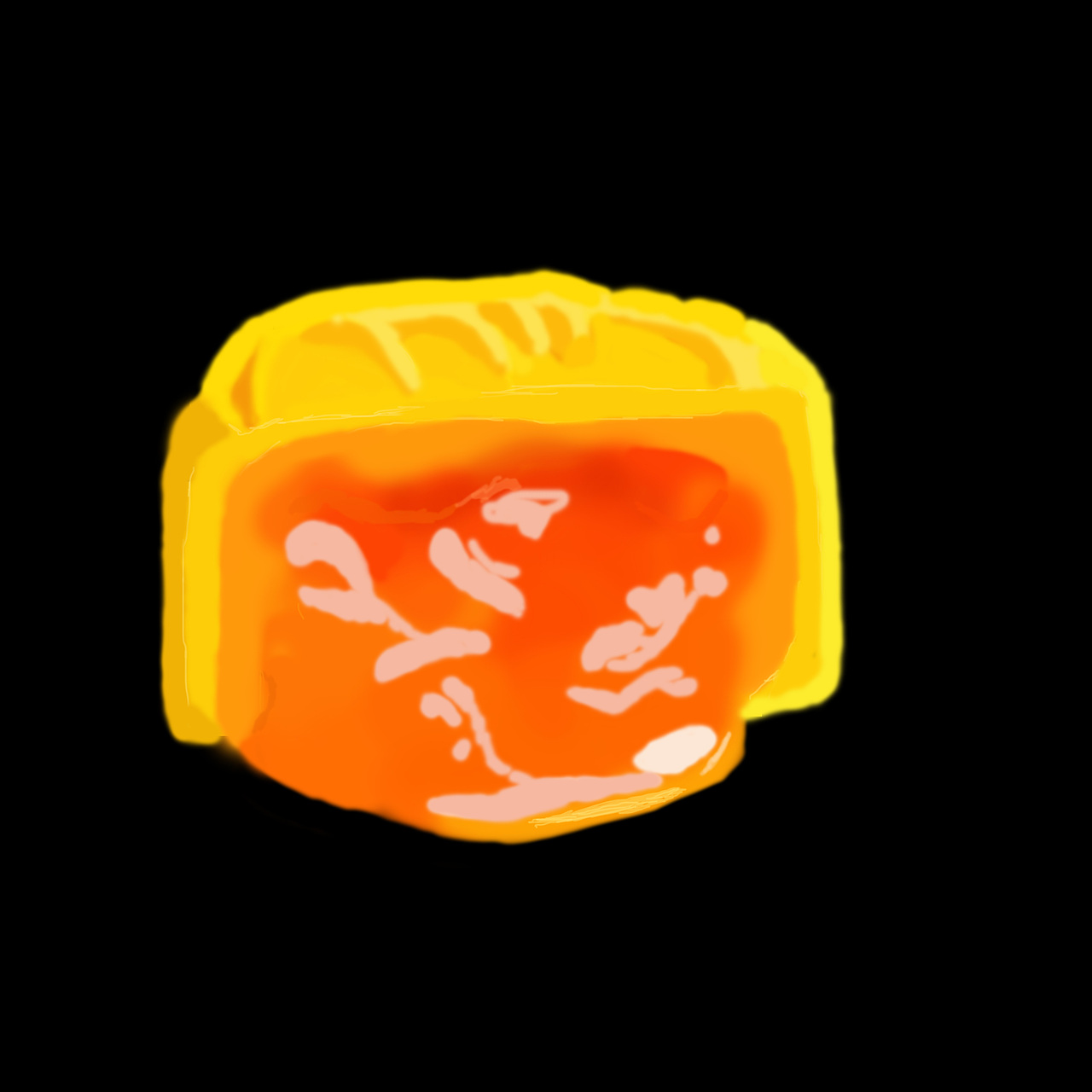 流心月饼 手绘（图ZODk5NDMxMDA=） - 艺术插画 - 站酷设计师一川谷雨原创素材 - 站酷ZCOOL