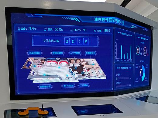 智慧银行迎宾展示