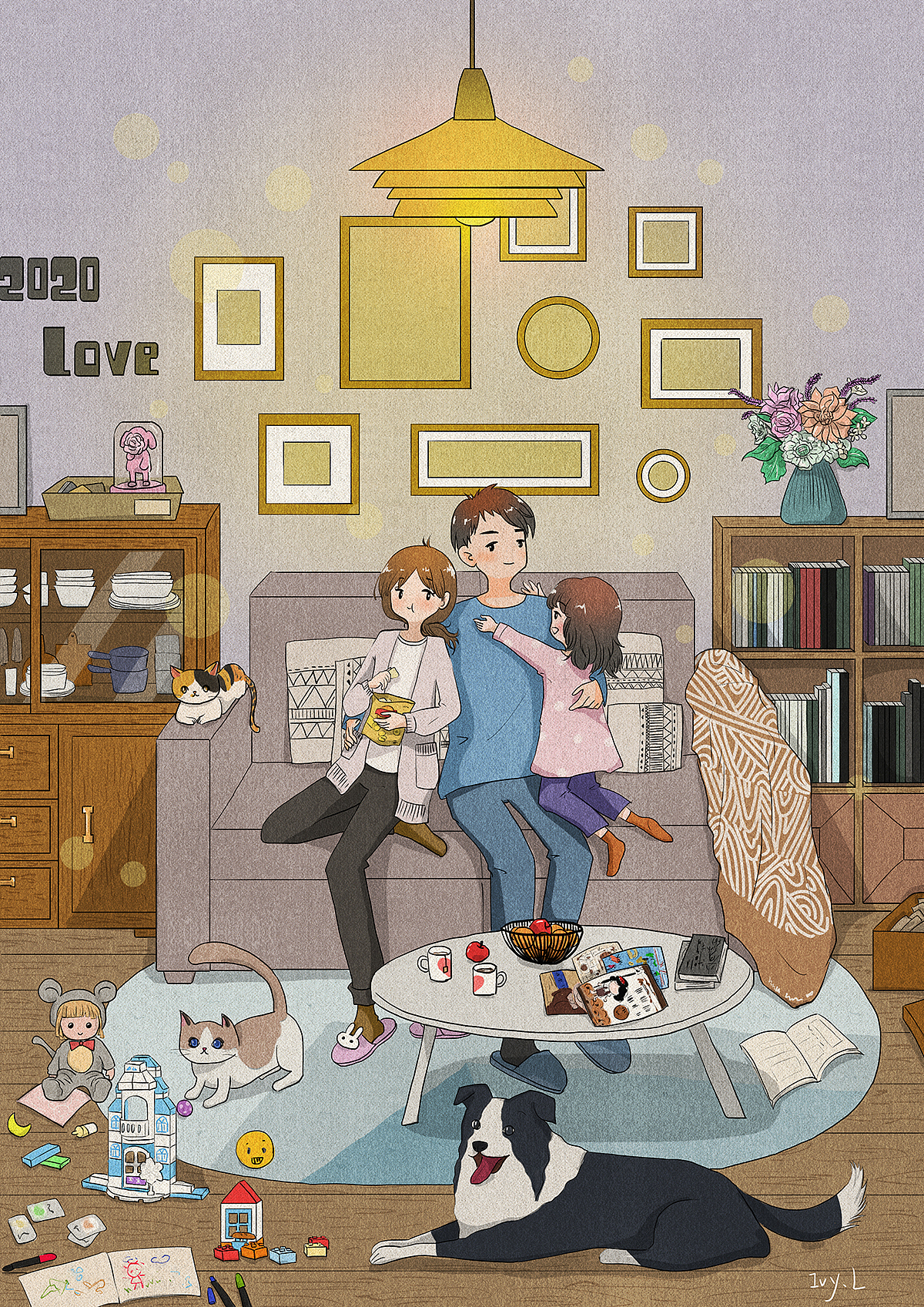 经常觉得
一家人<br>就算什么都不干<br>都好像很充实